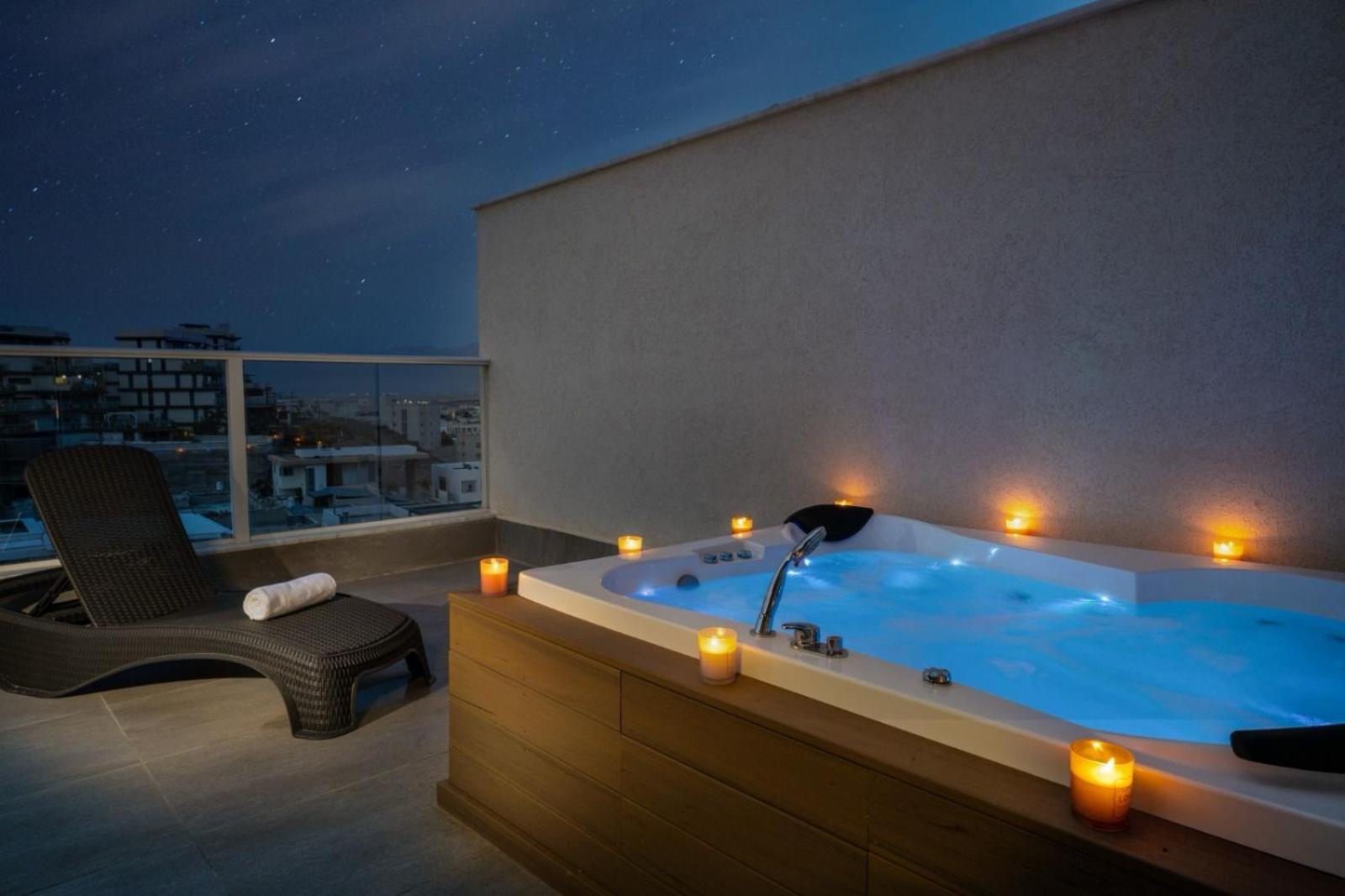 Mountain And Sea View - Penthouse With Private Pool Apartment Eilat Ngoại thất bức ảnh